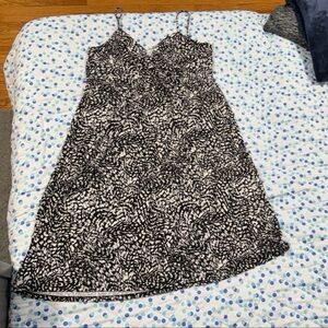 H&M Black & White Print Dress